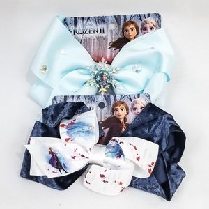 🏷 Disney • Giant Frozen Hair Bows